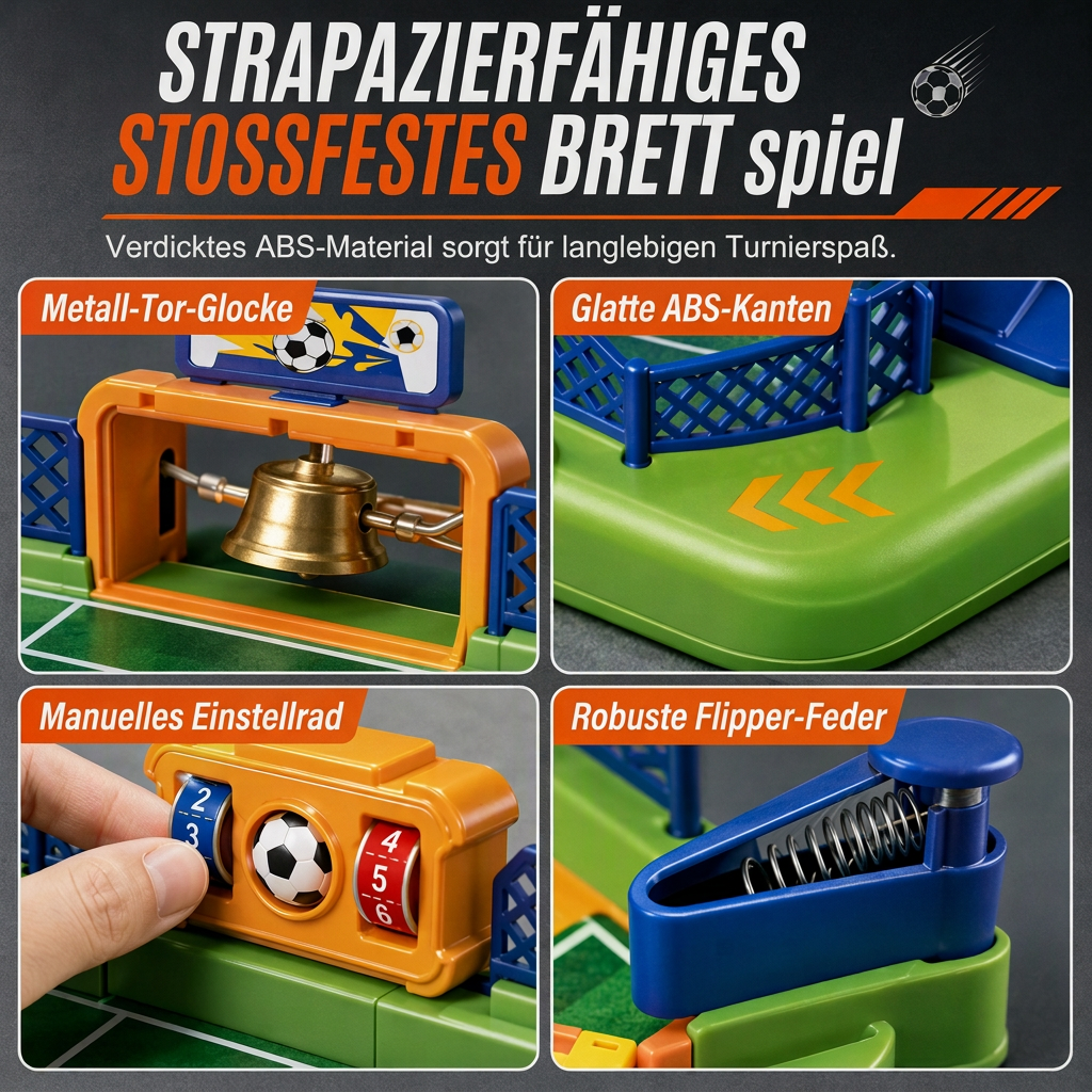 🥳2026 HOT SALE🥳💞50K+ SOLD! ⚽⏰ 50% OFF! 2-Player Tabletop Football Game – spring flippers, mechanical goal bell, durable & portable. Sharpen reflexes & family fun! 🏆✨