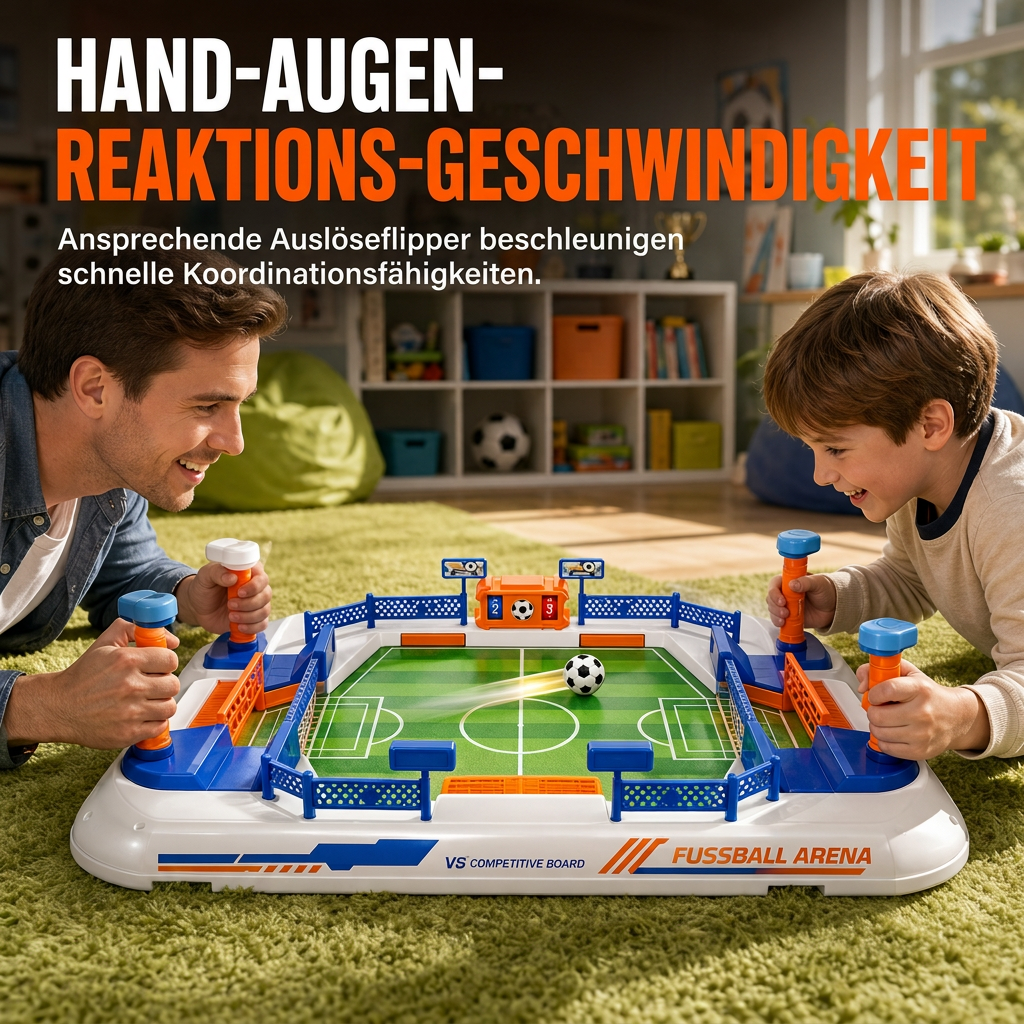 🥳2026 HOT SALE🥳💞50K+ SOLD! ⚽⏰ 50% OFF! 2-Player Tabletop Football Game – spring flippers, mechanical goal bell, durable & portable. Sharpen reflexes & family fun! 🏆✨