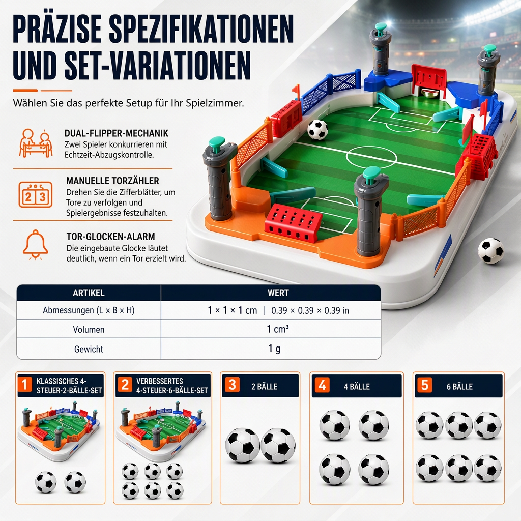 🥳2026 HOT SALE🥳💞50K+ SOLD! ⚽⏰ 50% OFF! 2-Player Tabletop Football Game – spring flippers, mechanical goal bell, durable & portable. Sharpen reflexes & family fun! 🏆✨