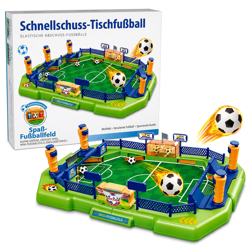 🥳2026 HOT SALE🥳💞50K+ SOLD! ⚽⏰ 50% OFF! 2-Player Tabletop Football Game – spring flippers, mechanical goal bell, durable & portable. Sharpen reflexes & family fun! 🏆✨