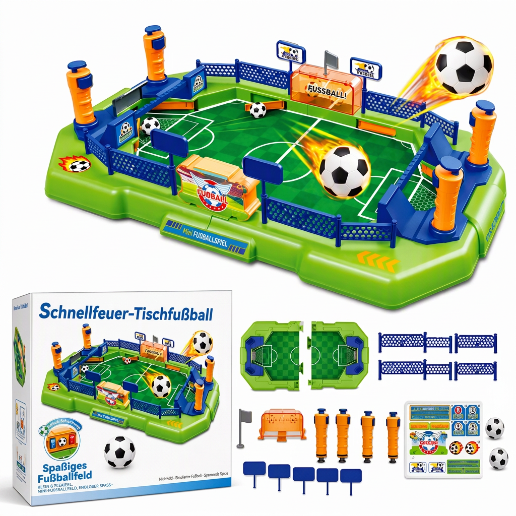 🥳2026 HOT SALE🥳💞50K+ SOLD! ⚽⏰ 50% OFF! 2-Player Tabletop Football Game – spring flippers, mechanical goal bell, durable & portable. Sharpen reflexes & family fun! 🏆✨