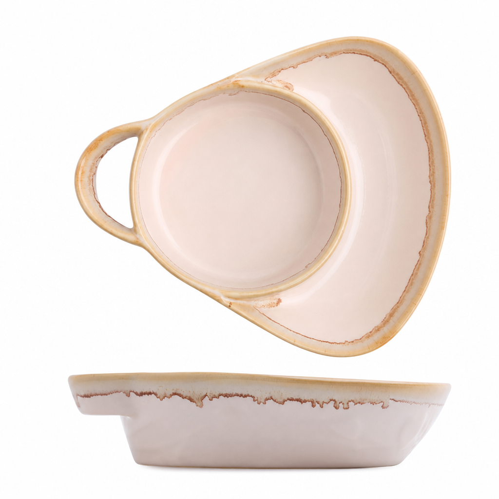 🥳2026 HOT SALE🥳💞50K+ SOLD! 🍲✨ 50% OFF! Retro Ceramic Divided Baking Dish – vintage embossed design, dual compartments keep dips & sides separate, microwave safe. Elegant dining for every occasion! ❤️✅