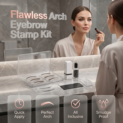 🥳2026 HOT SALE🥳💞50K+ SOLD! 🖌️✨ 50% OFF! Eyebrow Stamp Kit – perfectly symmetrical brows in seconds, smudge-proof & beginner-friendly. Neat arches without the fuss! 🛡️✅