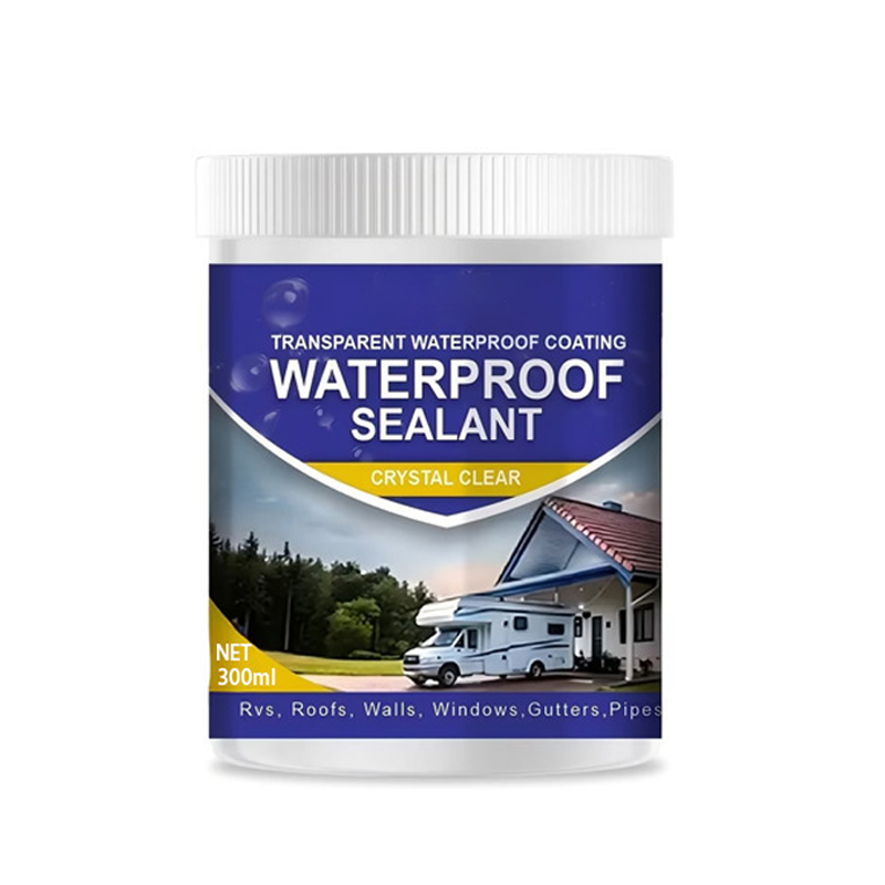 🥳2026 HOT SALE🥳💞50K+ SOLD! 💧🛡️ Transparent Waterproof Sealant – crystal-clear finish, quick-drying & durable. Brush on for roofs, bathrooms, tiles & more. No more leaks! ✨🔧