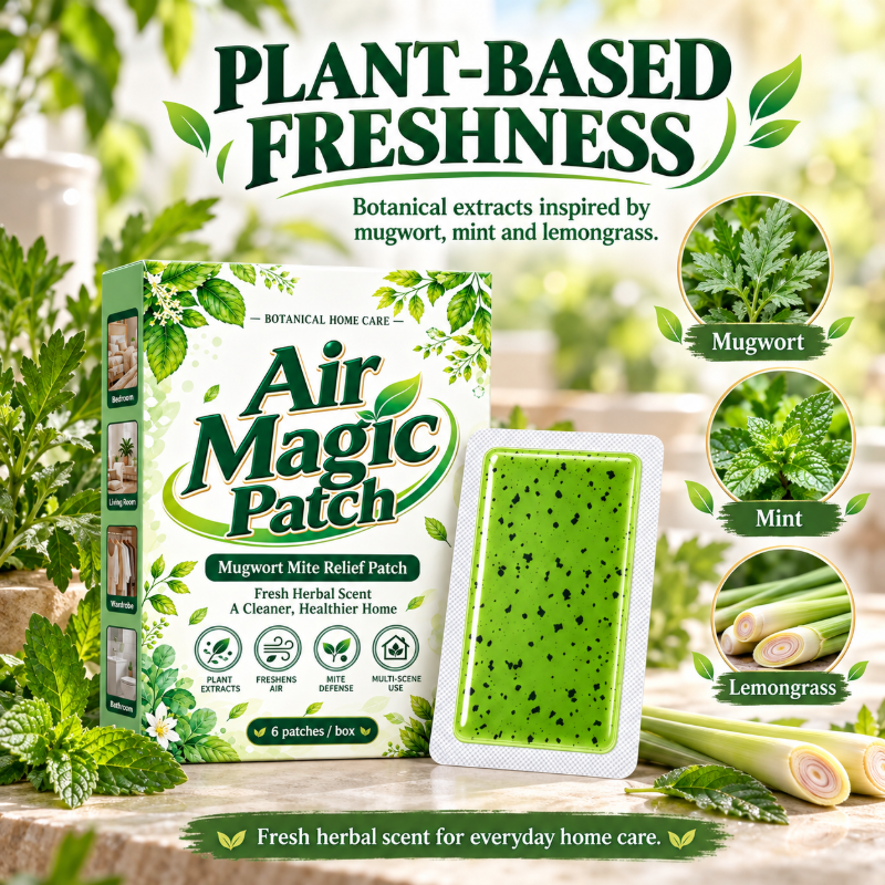 🥳2026 HOT SALE🥳💞50K+ SOLD! 🌿🛏️ 50% OFF! Mugwort Mite Relief Patch (6 Pcs) – natural plant formula, up to 60-day freshness. Place under pillow or in wardrobe for cleaner, fresher sleep! 🛡️✅