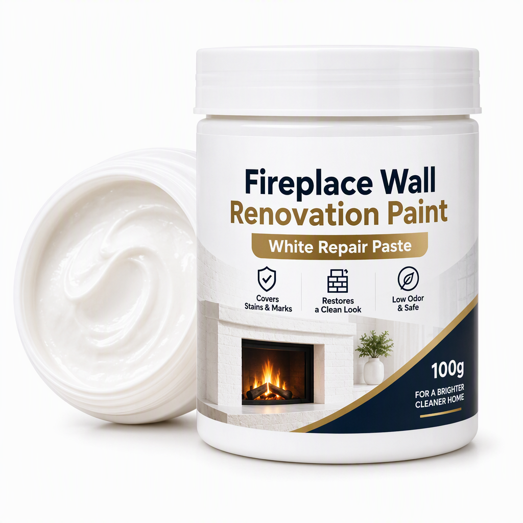 🥳2026 HOT SALE🥳💞50K+ SOLD! 🧱✨ 50% OFF! Instant White Wall Touch-Up Paste – covers soot & stains on brick, high-coverage matte finish. Low odour, 3-step DIY refresh! 🛡️✅
