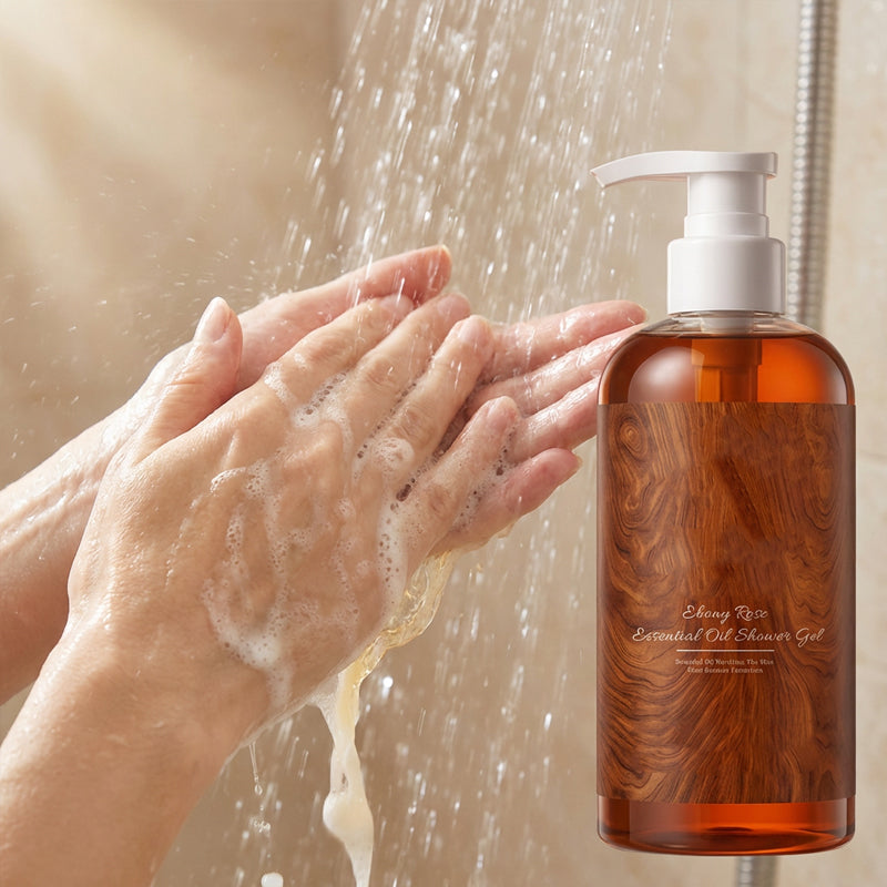 🥳2026 HOT SALE🥳💞50K+ SOLD! 🌹✨ 50% OFF! Nourishing Rose Essential Oil Shower Gel – oil-based moisture, rose & ebony essence, layered perfume scent. Gentle lather, non-greasy. 500ml! 💧💚