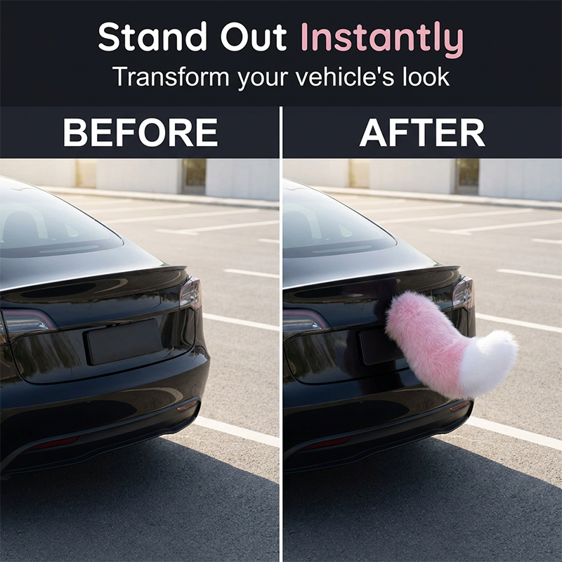 🥳2026 HOT SALE🥳💞50K+ SOLD! 🚗✨ 50% OFF! Remote Control Electric Car Tail – animated plush design, voice & remote control, Type-C rechargeable, weatherproof. Stand out on every drive! 🛡️💪