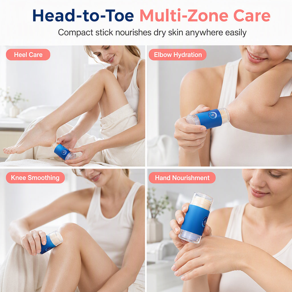 🥳2026 HOT SALE🥳💞50K+ SOLD! 💧🧴 Moisturizing Petroleum Jelly Stick – squalane & hyaluronic acid, hands-free glide-on, heals dry hands & feet. Peach & orange scents! ✨💚