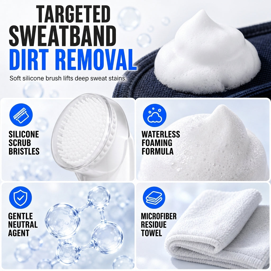 🥳2026 HOT SALE🥳💞50K+ SOLD! 🧢✨ 50% OFF! Rinse-Free Hat Foam Cleaner – dissolves sweat stains & makeup buildup, keeps shape. Works on caps, visors & bucket hats! 🛡️✅