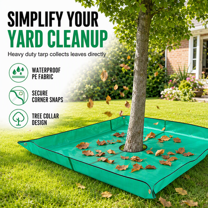 Garden Leaf Collection Mat with Center Hole