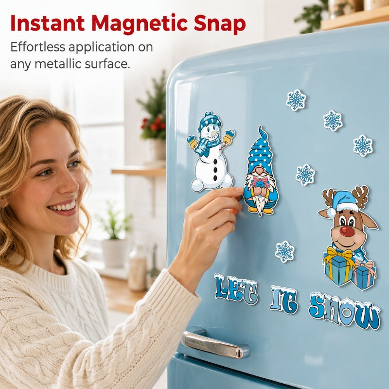 🥳2026 HOT SALE🥳💞50K+ SOLD! 🎄🧲 Waterproof Christmas Cartoon Fridge Magnets – 3D festive designs, strong magnetic grip, no residue. Easy holiday decorating for kids & family! ✨✅
