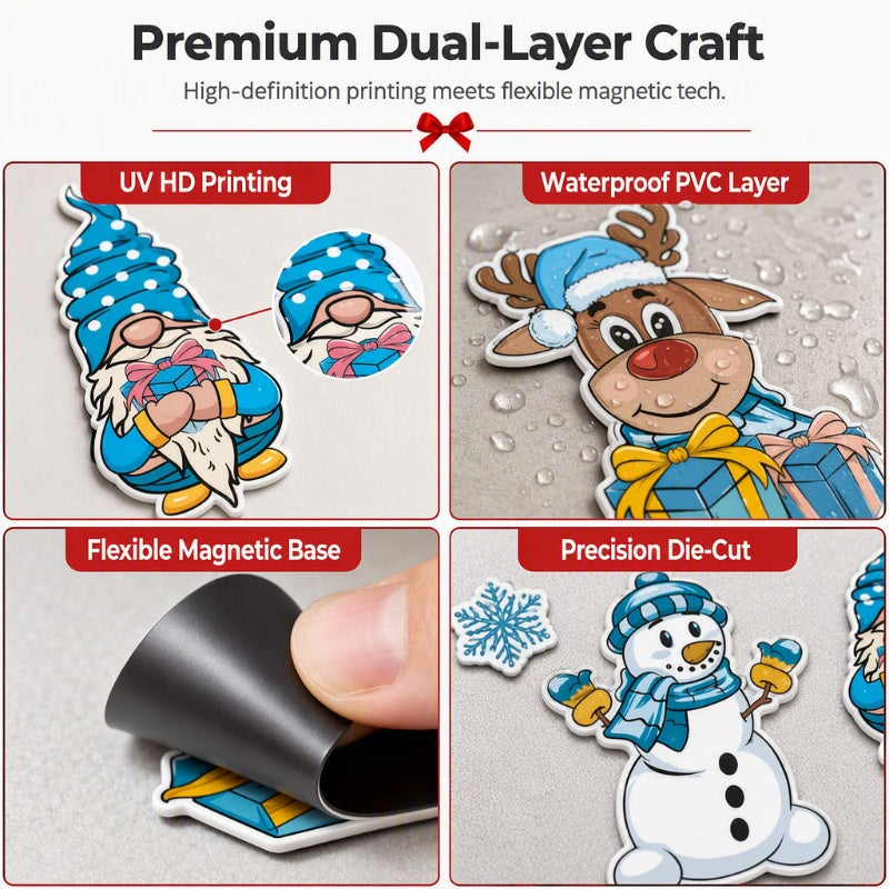 🥳2026 HOT SALE🥳💞50K+ SOLD! 🎄🧲 Waterproof Christmas Cartoon Fridge Magnets – 3D festive designs, strong magnetic grip, no residue. Easy holiday decorating for kids & family! ✨✅