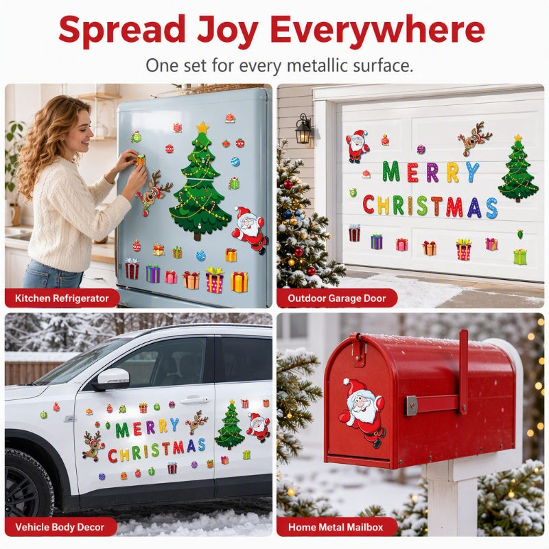 🥳2026 HOT SALE🥳💞50K+ SOLD! 🎄🧲 Waterproof Christmas Cartoon Fridge Magnets – 3D festive designs, strong magnetic grip, no residue. Easy holiday decorating for kids & family! ✨✅