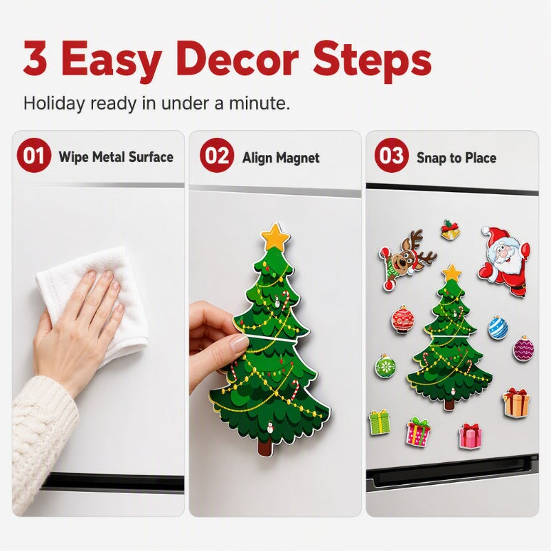 🥳2026 HOT SALE🥳💞50K+ SOLD! 🎄🧲 Waterproof Christmas Cartoon Fridge Magnets – 3D festive designs, strong magnetic grip, no residue. Easy holiday decorating for kids & family! ✨✅