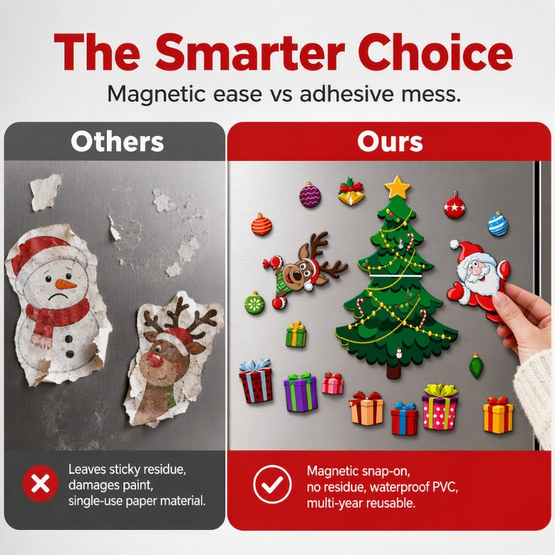 🥳2026 HOT SALE🥳💞50K+ SOLD! 🎄🧲 Waterproof Christmas Cartoon Fridge Magnets – 3D festive designs, strong magnetic grip, no residue. Easy holiday decorating for kids & family! ✨✅