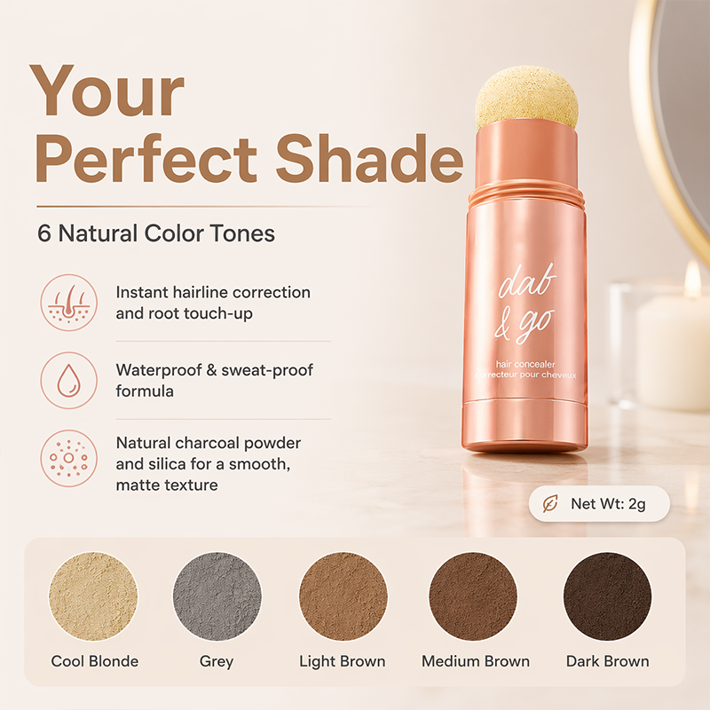 🥳2026 HOT SALE🥳💞50K+ SOLD! 💇✨ 50% OFF! Instant Hair Shadow Powder Stick – sponge applicator fills thinning hairline, matte finish, all-day wear. Look fuller instantly! 🛡️💪