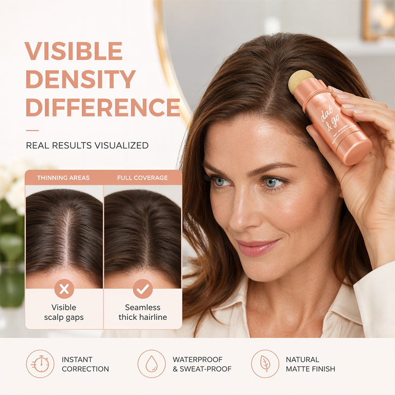 🥳2026 HOT SALE🥳💞50K+ SOLD! 💇✨ 50% OFF! Instant Hair Shadow Powder Stick – sponge applicator fills thinning hairline, matte finish, all-day wear. Look fuller instantly! 🛡️💪