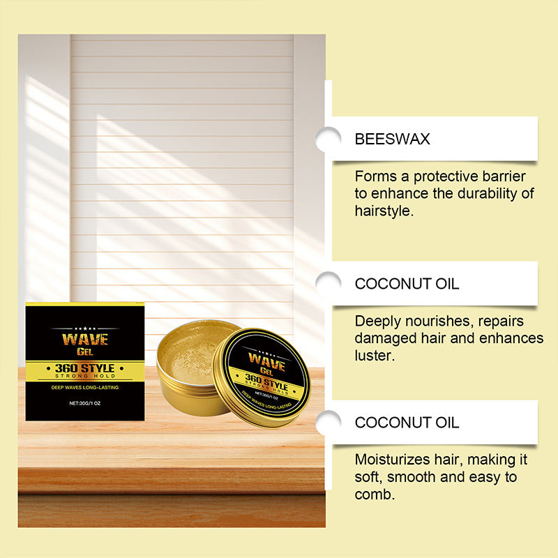 🥳2026 HOT SALE🥳💞50K+ SOLD! 💪🌊 50% OFF! Men's Strong Hold Wave Styling Gel – strong hold, natural finish, no stiffness. Quick styling for work or weekend! ✨✅
