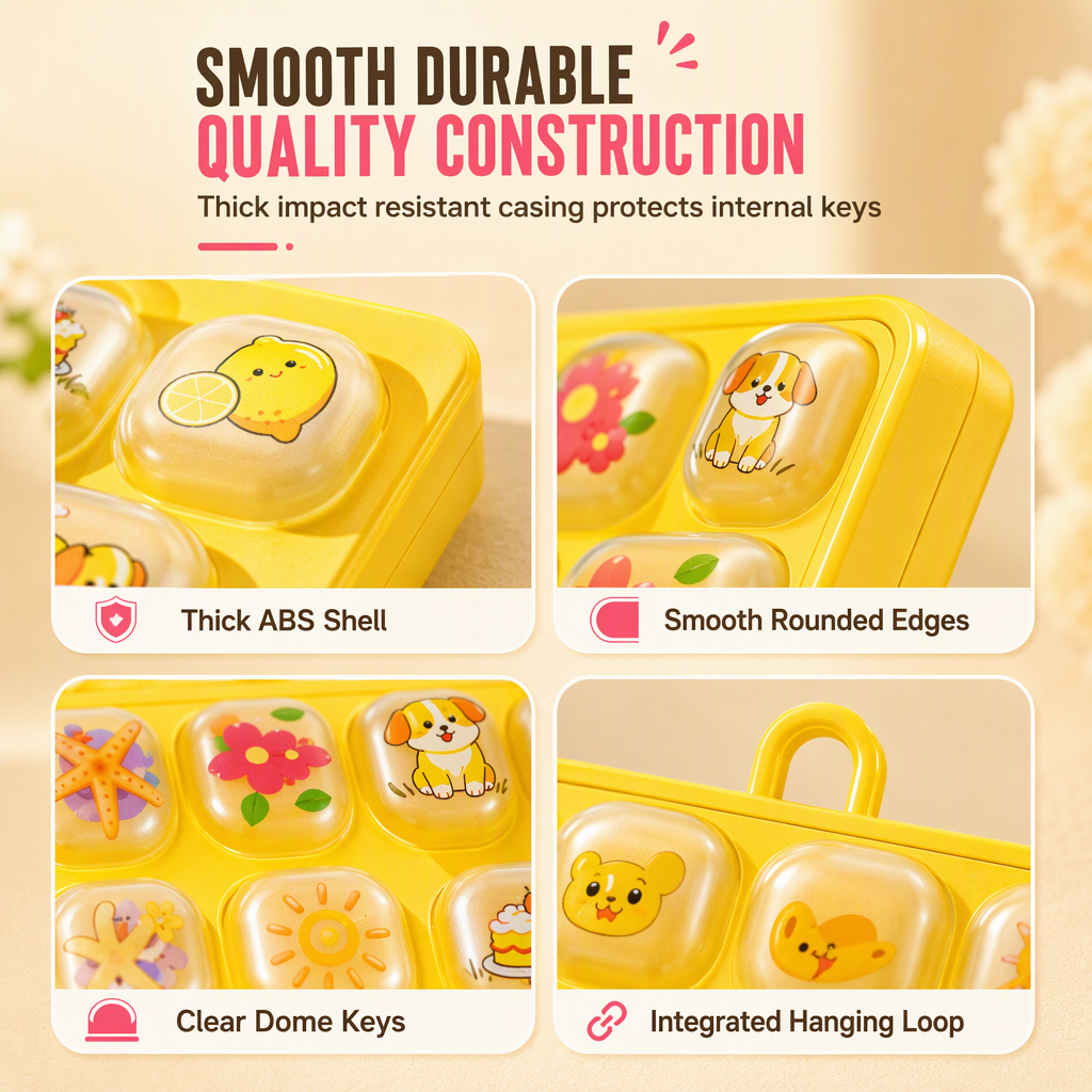 🥳2026 HOT SALE🥳💞50K+ SOLD! ⌨️🐾 50% OFF! Cute Animal 26-Key Mechanical Keyboard Fidget Keychain – tactile stress relief, spring-back keys, portable & durable. Fun for kids & adults! 🛡️💪