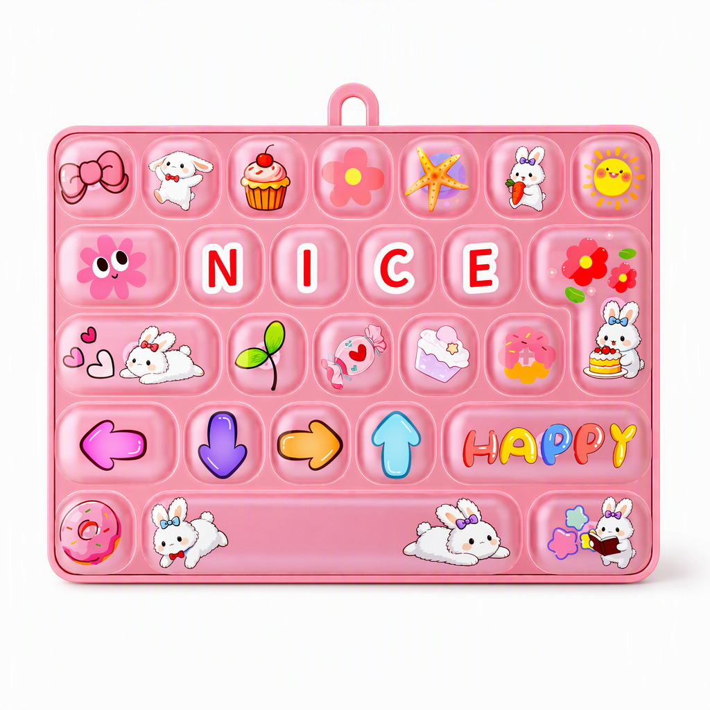 🥳2026 HOT SALE🥳💞50K+ SOLD! ⌨️🐾 50% OFF! Cute Animal 26-Key Mechanical Keyboard Fidget Keychain – tactile stress relief, spring-back keys, portable & durable. Fun for kids & adults! 🛡️💪