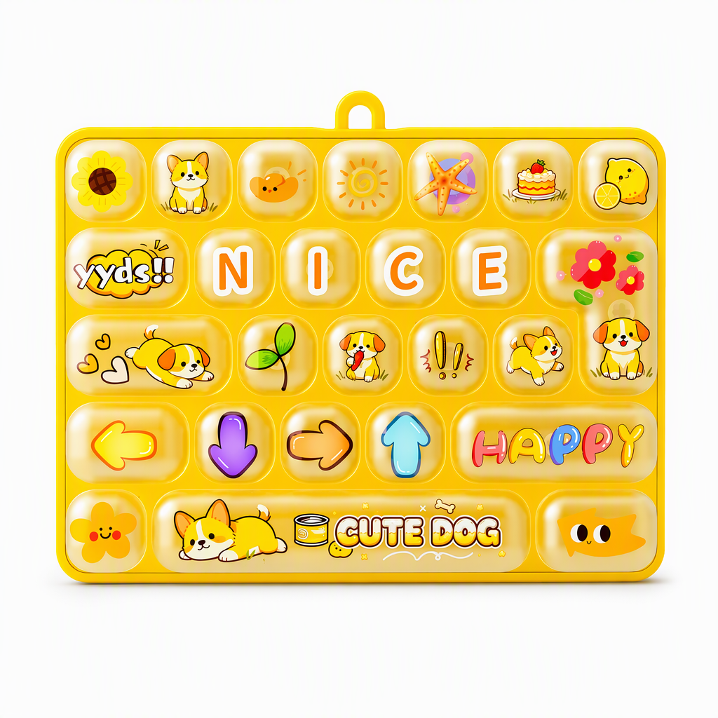 🥳2026 HOT SALE🥳💞50K+ SOLD! ⌨️🐾 50% OFF! Cute Animal 26-Key Mechanical Keyboard Fidget Keychain – tactile stress relief, spring-back keys, portable & durable. Fun for kids & adults! 🛡️💪