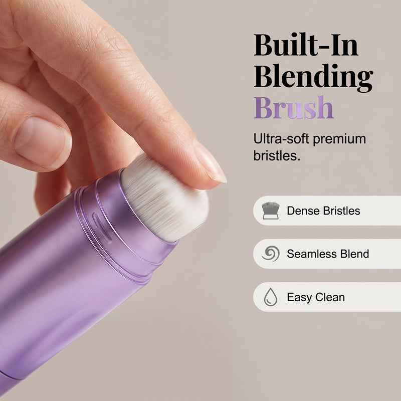 🥳2026 HOT SALE🥳💞50K+ SOLD! 💄✨ 50% OFF! 2-in-1 Color Changing Foundation Stick – built-in brush, full coverage, long-lasting & portable. Flawless skin anywhere! 🛡️✅