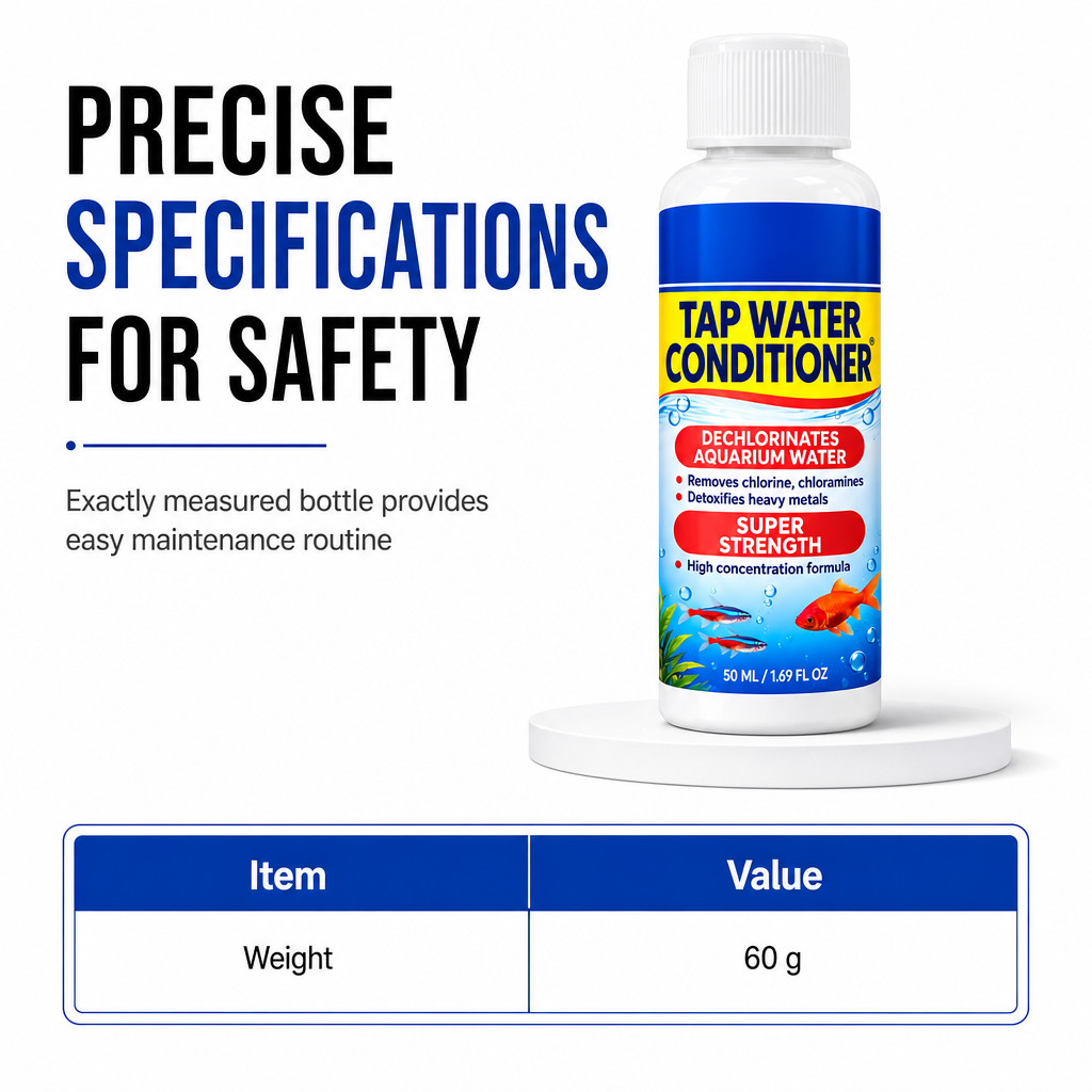 🥳2026 HOT SALE🥳💞50K+ SOLD! 🐠💧 50% OFF! Aquarium Water Clarifier – instantly neutralises chlorine & toxins, conditions tap water, keeps fish happy. 50ml easy 3-step care! 🛡️✅