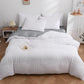 🥳2026 HOT SALE🥳💞50K+ SOLD! 🛏️✨ 50% OFF! 4-Piece Seersucker Bedding Set – 3D textured, breathable & pre-washed soft. Envelope pillowcases, all-season comfort! 🛡️💚