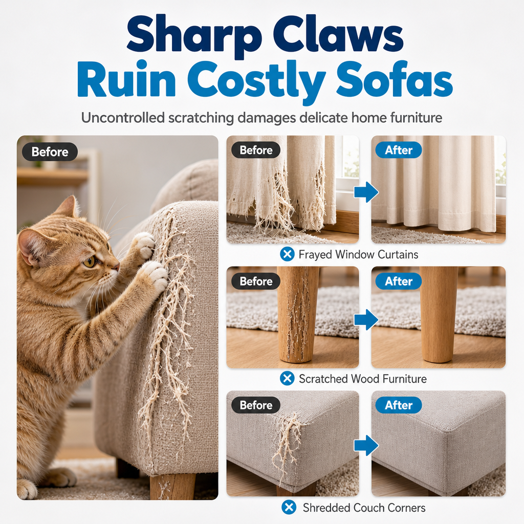 🥳2026 HOT SALE🥳💞50K+ SOLD! 🐱🛋️ 50% OFF! Cat Scratch Deterrent Spray – natural citrus stops clawing instantly, protects sofas & wood. Save your furniture! 🛡️✅