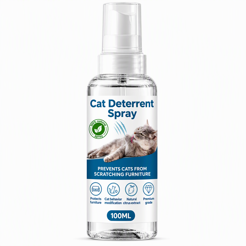 🥳2026 HOT SALE🥳💞50K+ SOLD! 🐱🛋️ 50% OFF! Cat Scratch Deterrent Spray – natural citrus stops clawing instantly, protects sofas & wood. Save your furniture! 🛡️✅