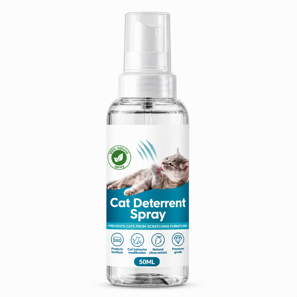 🥳2026 HOT SALE🥳💞50K+ SOLD! 🐱🛋️ 50% OFF! Cat Scratch Deterrent Spray – natural citrus stops clawing instantly, protects sofas & wood. Save your furniture! 🛡️✅