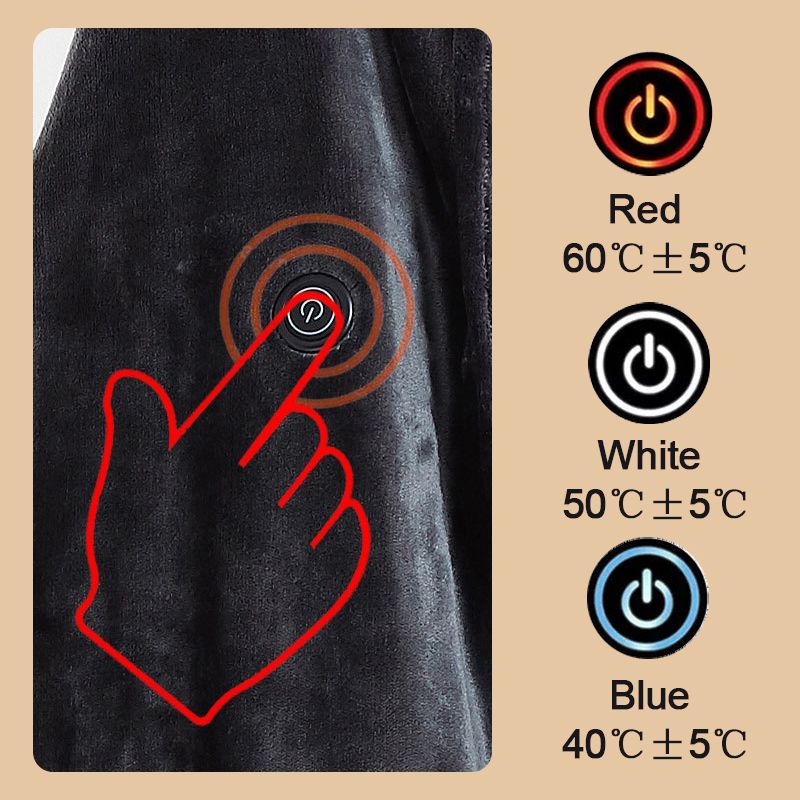 🥳2026 HOT SALE🥳💞50K+ SOLD! ❄️🧣 50% OFF! Heated Shawl Blanket with Zipper – ultra-soft flannel, fast 45-65°C heating, 3 gears & 9 heating zones. Wear as shawl or throw – cosy anywhere! 🔥🛡️