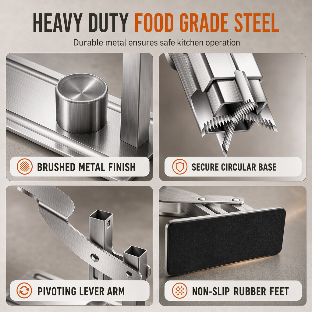 🥳2026 HOT SALE🥳💞50K+ SOLD! 🌰🔧 50% OFF! Stainless Steel Chestnut & Nut Cracker – lever action saves hand strain, stable base & safe scoring. Crack nuts easily! 🛡️✅