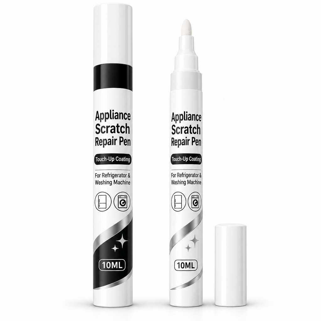 🥳2026 HOT SALE🥳💞50K+ SOLD! 🧊🖊️ 50% OFF! Appliance Scratch Repair Pen – quick-dry formula hides scratches on fridges & washing machines. Black or white, easy 3-step fix! 🛡️✅