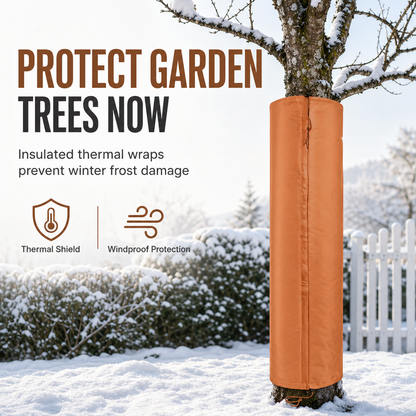 🥳2026 HOT SALE🥳💞50K+ SOLD! 🌳❄️ 50% OFF! Winter Tree Trunk Protector Wrap – reflective thermal shield, breathable Oxford fabric & adjustable drawstrings. Protect bark from frost & cracks! 🛡️✅