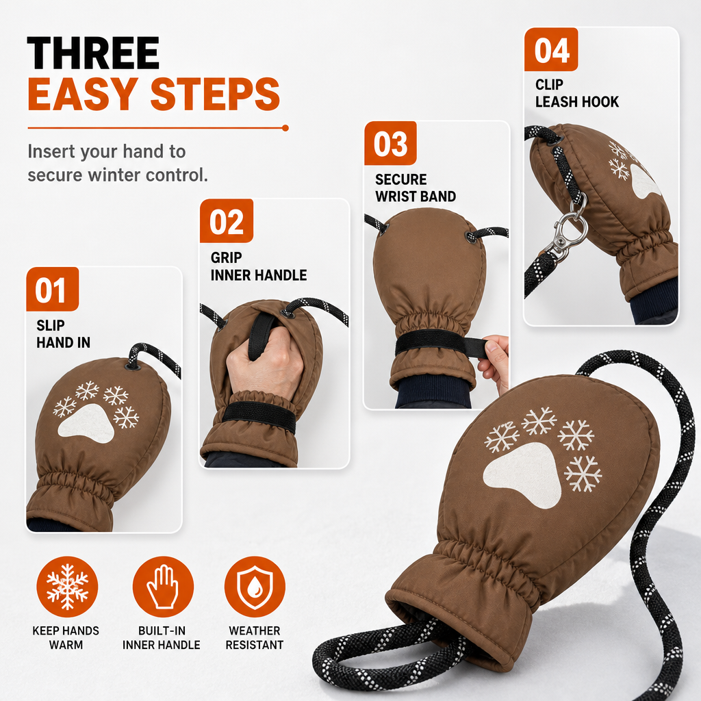 🥳2026 HOT SALE🥳💞50K+ SOLD! 🐕🧤 50% OFF! Winter Dog Leash with Warm Glove – 4-layer thermal shield, waterproof & slip-free grip. Keep hands warm on freezing walks! 🛡️✅