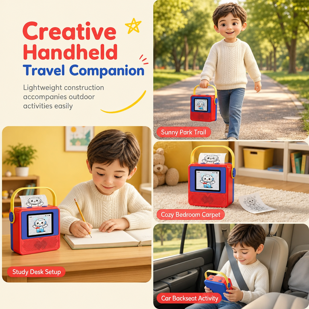 🥳2026 HOT SALE🥳💞50K+ SOLD! 🎨🖨️ 50% OFF! Kids Smart AI Thermal Printer Toy – speak ideas into inkless prints, voice-to-art fun. No screens, no mess, just creative play! 🛡️✅