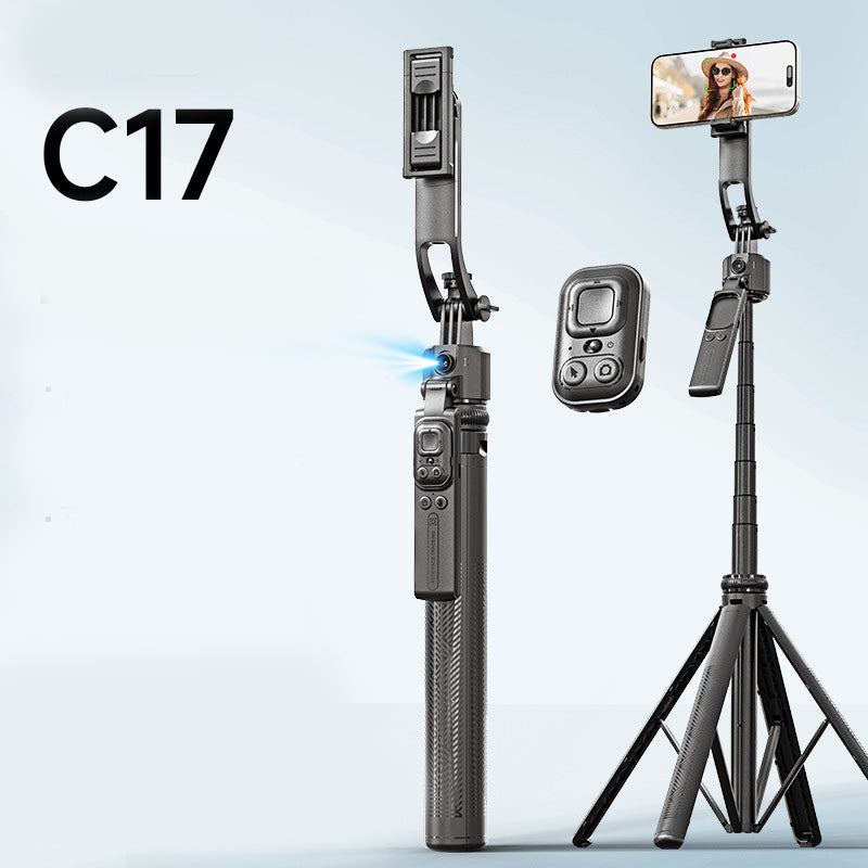 🥳2026 HOT SALE🥳💞50K+ SOLD! 📱🎥 50% OFF! AI Smart Tracking Gimbal Tripod – 360° rotation, reinforced quadpod & remote control. Hands-free stable videos anywhere! 🛡️✅