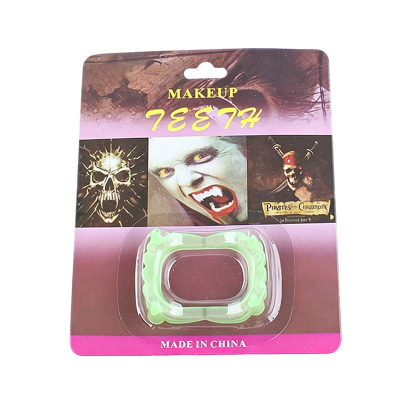 🥳2026 HOT SALE🥳💞50K+ SOLD! 🧛✨ 50% OFF! Halloween Glowing Vampire Fangs – glow-in-the-dark, two fang styles, perfect for parties, cosplay & trick-or-treating! 🎃💚