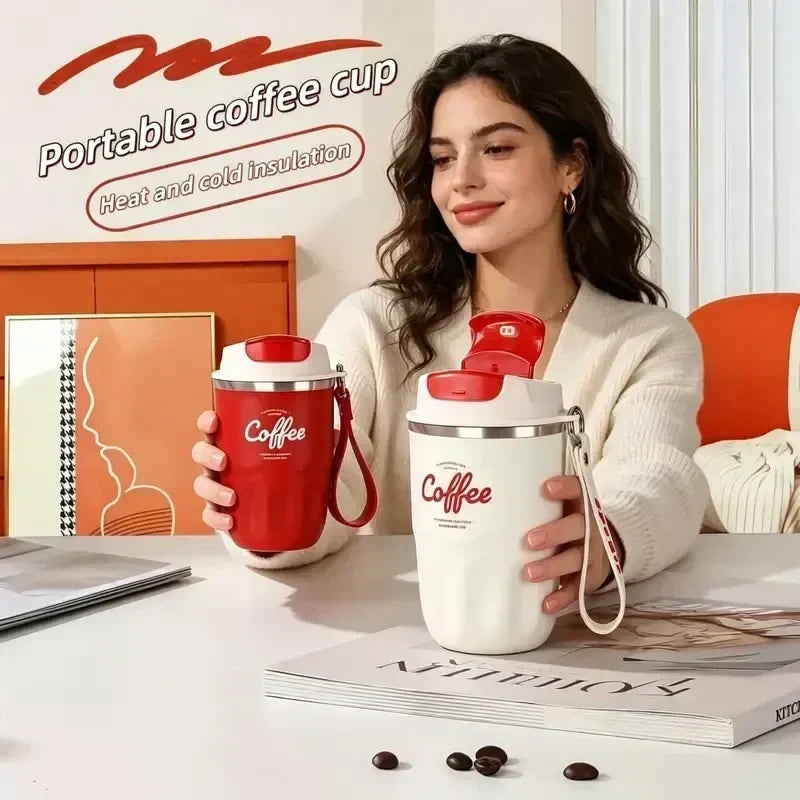 🥳2026 HOT SALE🥳💞50K+ SOLD! ☕🌡️ 50% OFF! Portable Smart Thermal Coffee Cup – touch temperature display, 316 stainless steel, 12-hour insulation & leakproof. Perfect for commutes & travel! 🛡️✅