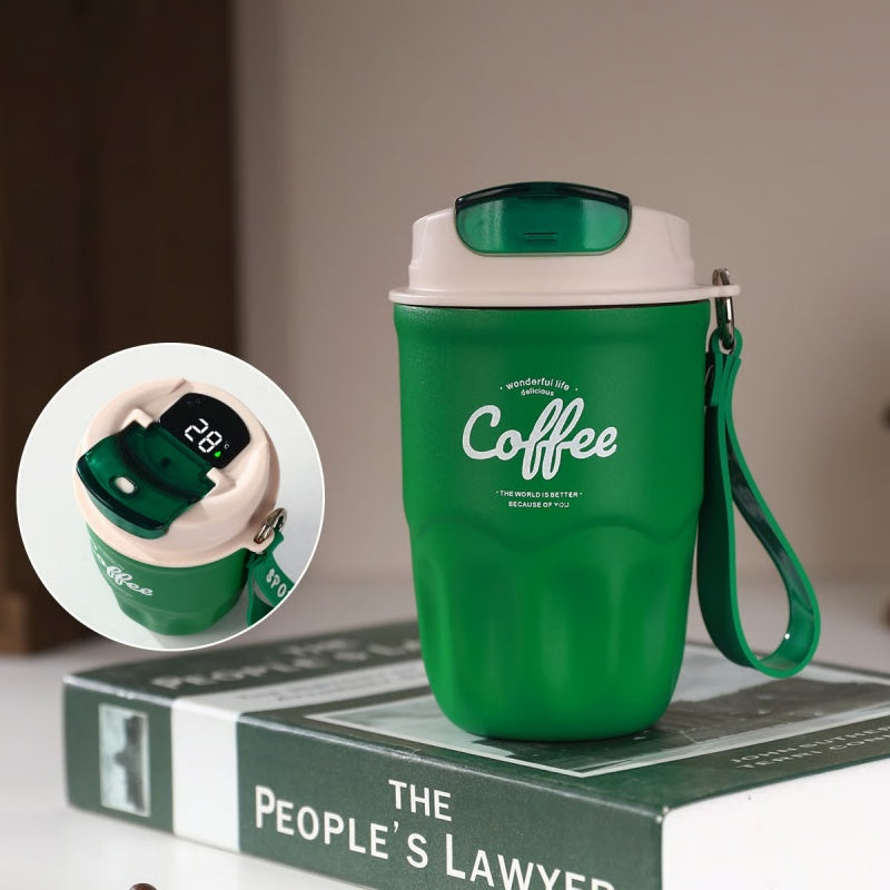🥳2026 HOT SALE🥳💞50K+ SOLD! ☕🌡️ 50% OFF! Portable Smart Thermal Coffee Cup – touch temperature display, 316 stainless steel, 12-hour insulation & leakproof. Perfect for commutes & travel! 🛡️✅