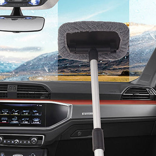 🥳2026 HOT SALE🥳💞50K+ SOLD! 🧲🌀 50% OFF! Dual Magnetic Car Window Cleaner – cleans both sides in one pass, extendable handle & reusable microfiber cloths. Streak-free glass, inside & out! 🚗✨