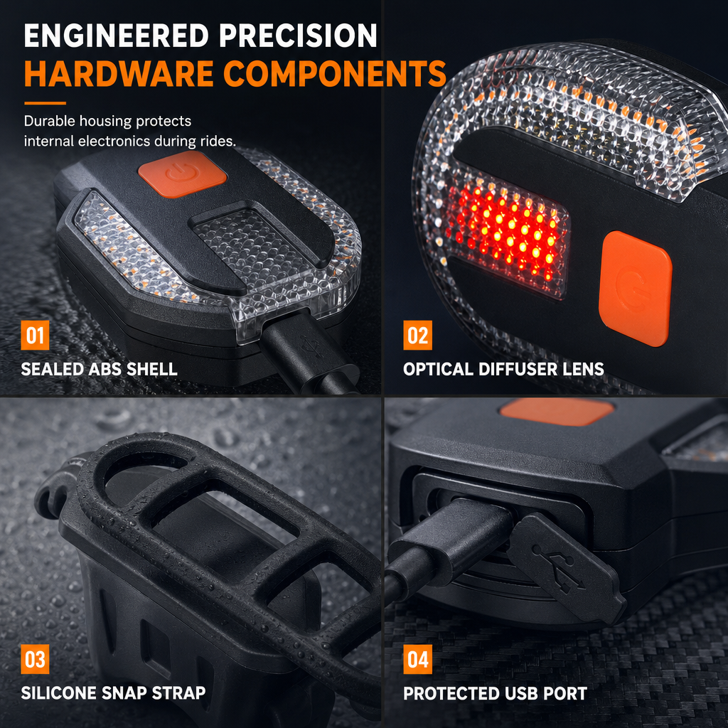 🥳2026 HOT SALE🥳💞50K+ SOLD! 🚴💡 50% OFF! Wireless Bike Turn Signals – thumb-control buttons, split frame lights & USB rechargeable. Signal safely without moving your hands! 🛡️✅v