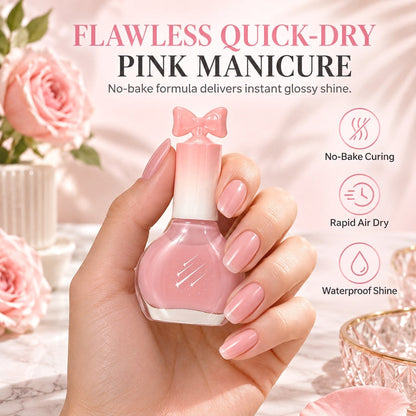 🥳2026 HOT SALE🥳💞50K+ SOLD! 💅✨ 50% OFF! Quick-Dry Waterproof Nail Polish – fast air-dry, chip-free glossy pink, salon-grade finish. Elegant nails every day! 💖✅