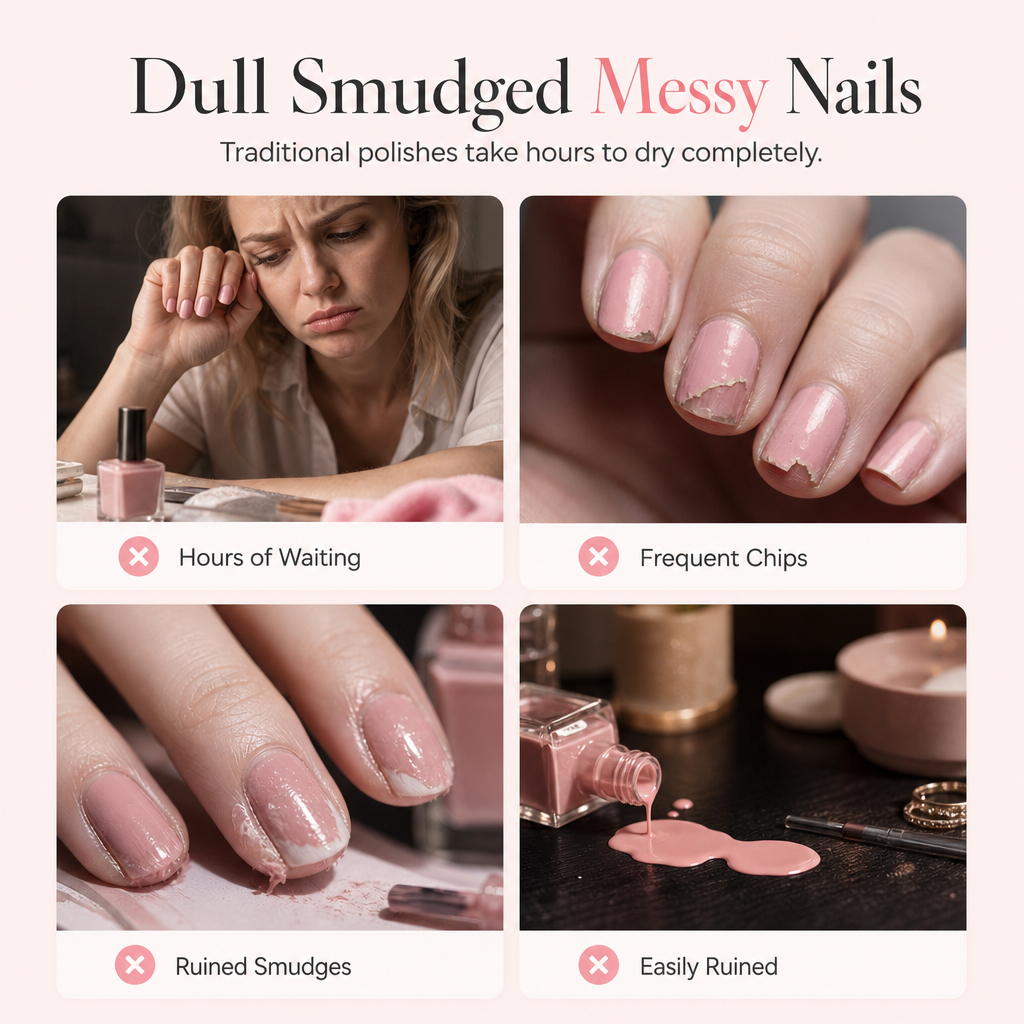 🥳2026 HOT SALE🥳💞50K+ SOLD! 💅✨ 50% OFF! Quick-Dry Waterproof Nail Polish – fast air-dry, chip-free glossy pink, salon-grade finish. Elegant nails every day! 💖✅