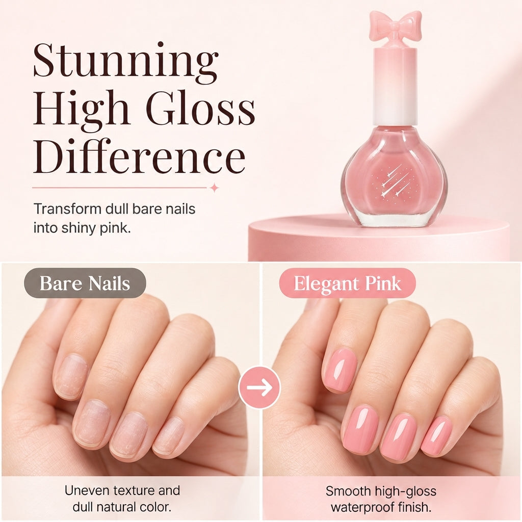 🥳2026 HOT SALE🥳💞50K+ SOLD! 💅✨ 50% OFF! Quick-Dry Waterproof Nail Polish – fast air-dry, chip-free glossy pink, salon-grade finish. Elegant nails every day! 💖✅