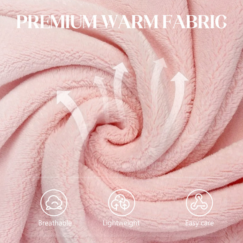 🥳2026 HOT SALE🥳💞50K+ SOLD! 🛁👗 50% OFF! Plus Size Towel Wrap Robe Set with Drying Cap – ultra-soft warm fabric, chic bow & secure fit. Cosy, absorbent post-bath comfort! ✨💪