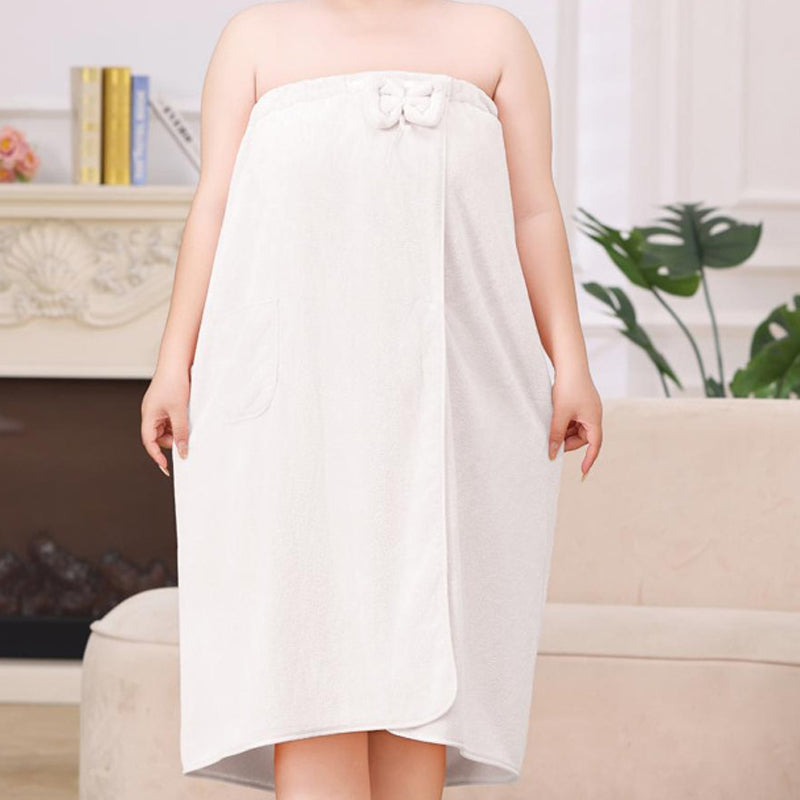 🥳2026 HOT SALE🥳💞50K+ SOLD! 🛁👗 50% OFF! Plus Size Towel Wrap Robe Set with Drying Cap – ultra-soft warm fabric, chic bow & secure fit. Cosy, absorbent post-bath comfort! ✨💪