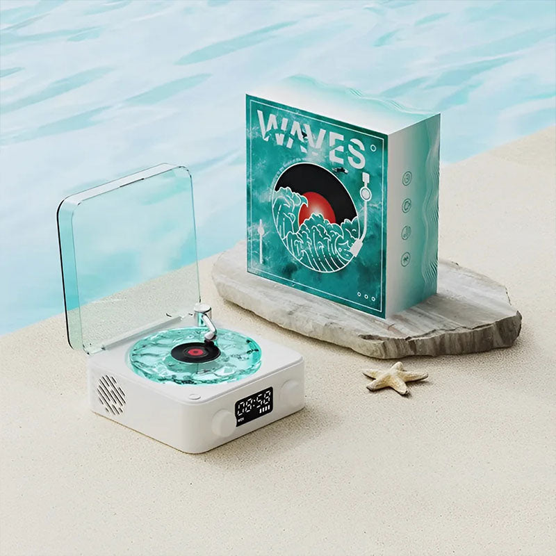 🥳2026 HOT SALE🥳💞50K+ SOLD! 🎶🌙 50% OFF! Retro Record Player Bluetooth Stereo & Sleep Aid – soothing natural sounds, 360° surround & romantic lights. Relax and sleep better! ✨💚